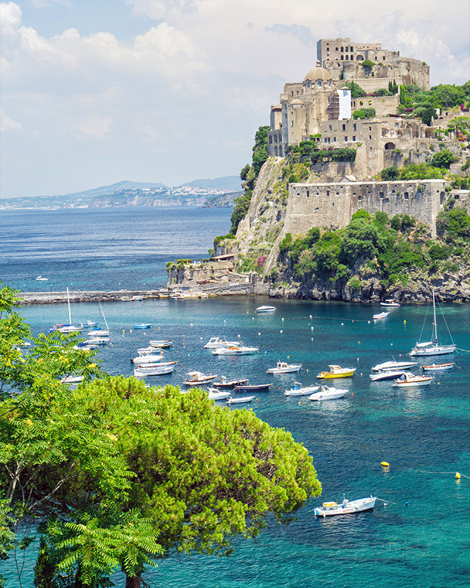 ischia castello aragonese vista